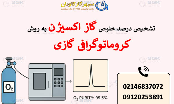 تشخیص درصد خلوص گاز اکسیژن به روش کروماتوگرافی گازی